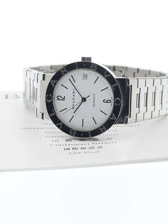 BVLGARI BVLGARIBVLGARI BB33SS Date White Dial Automatic Men\'s Watch_938641